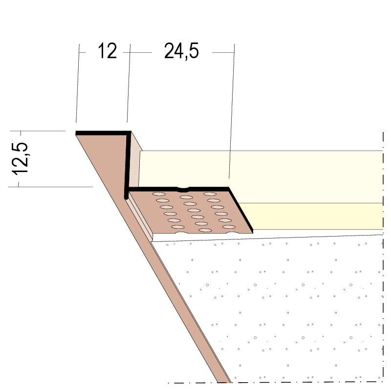 Abschlussprofil Trockenbau SF