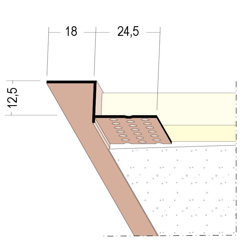 Abschlussprofil Trockenbau SF