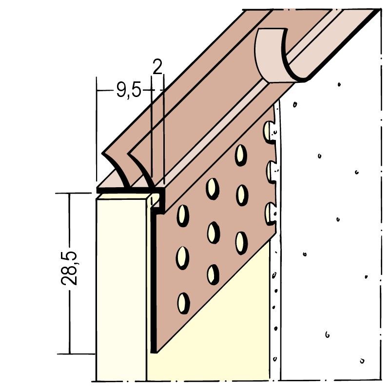 Abschlussprofil Trockenbau SF