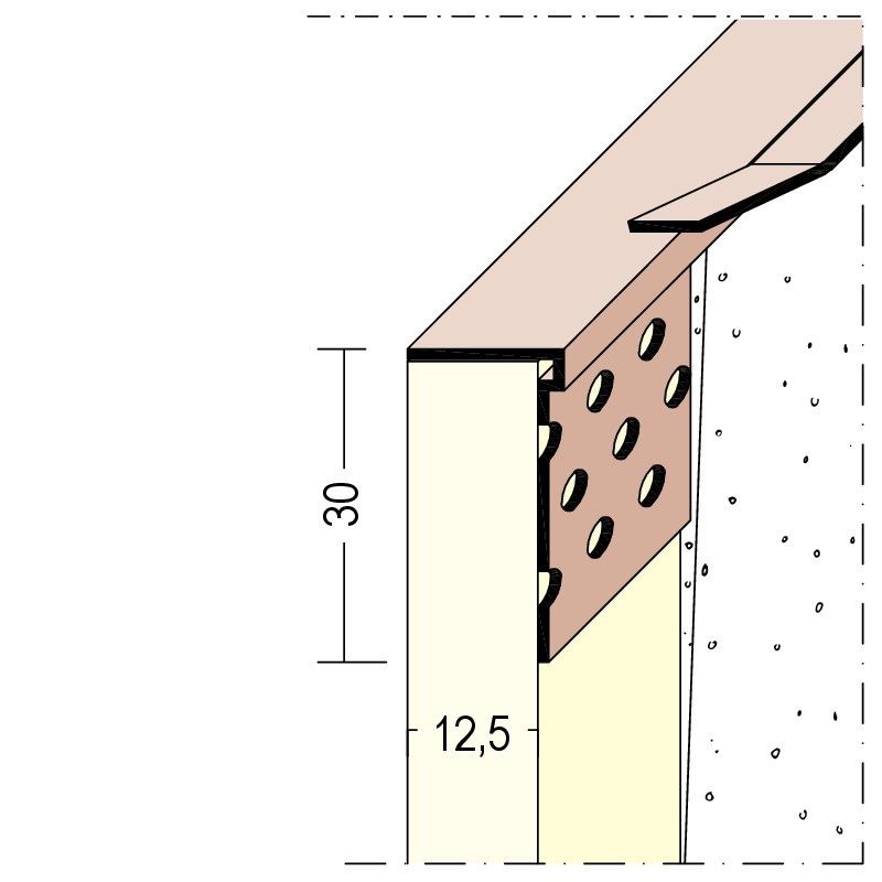 Abschlussprofil Trockenbau