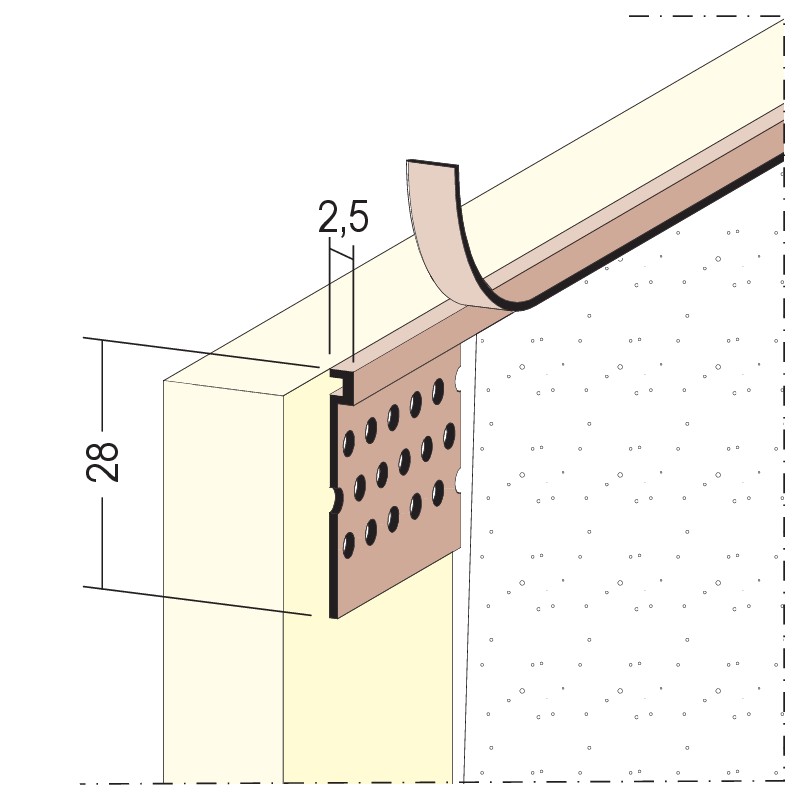 Abschlussprofil Trockenbau