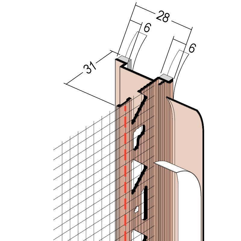 Anputzdichtleiste SF