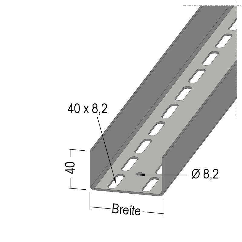 DEFENDO U-Aussteifungsprofil