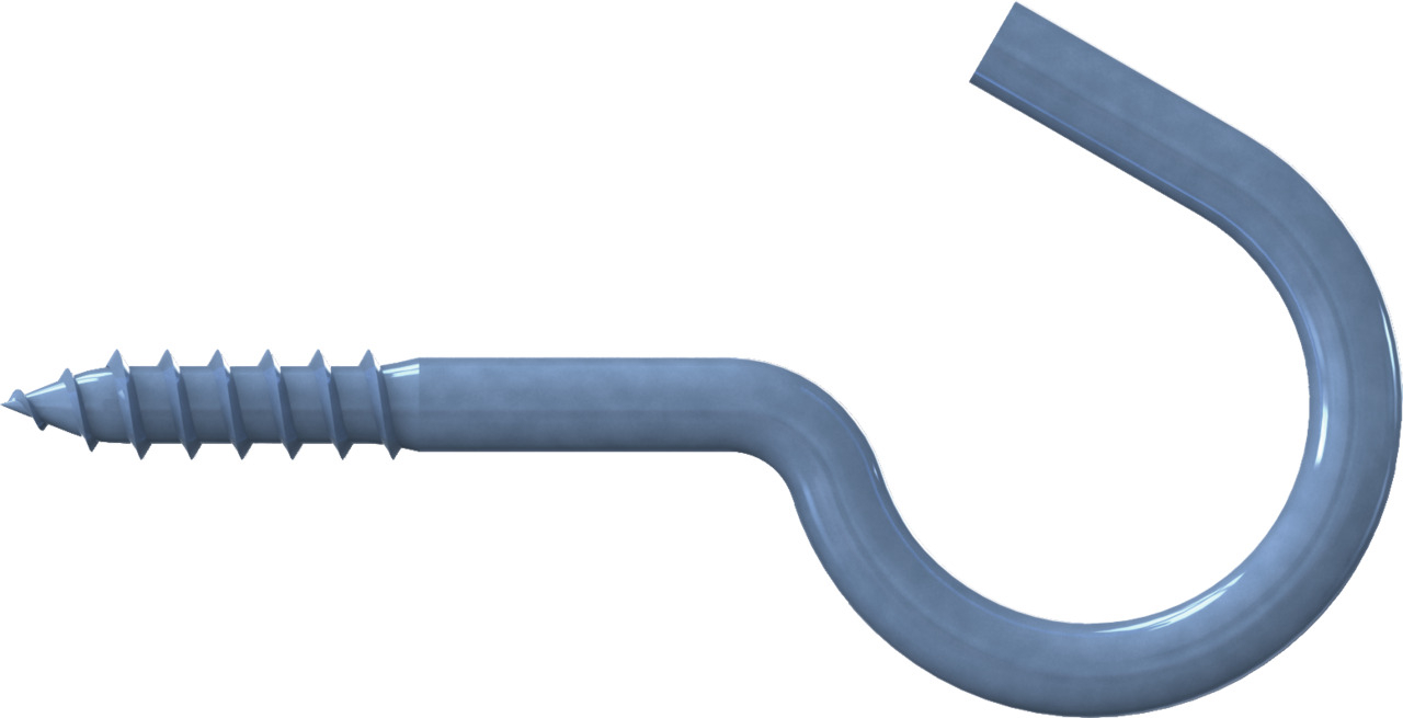 Gebogener Schraubhaken