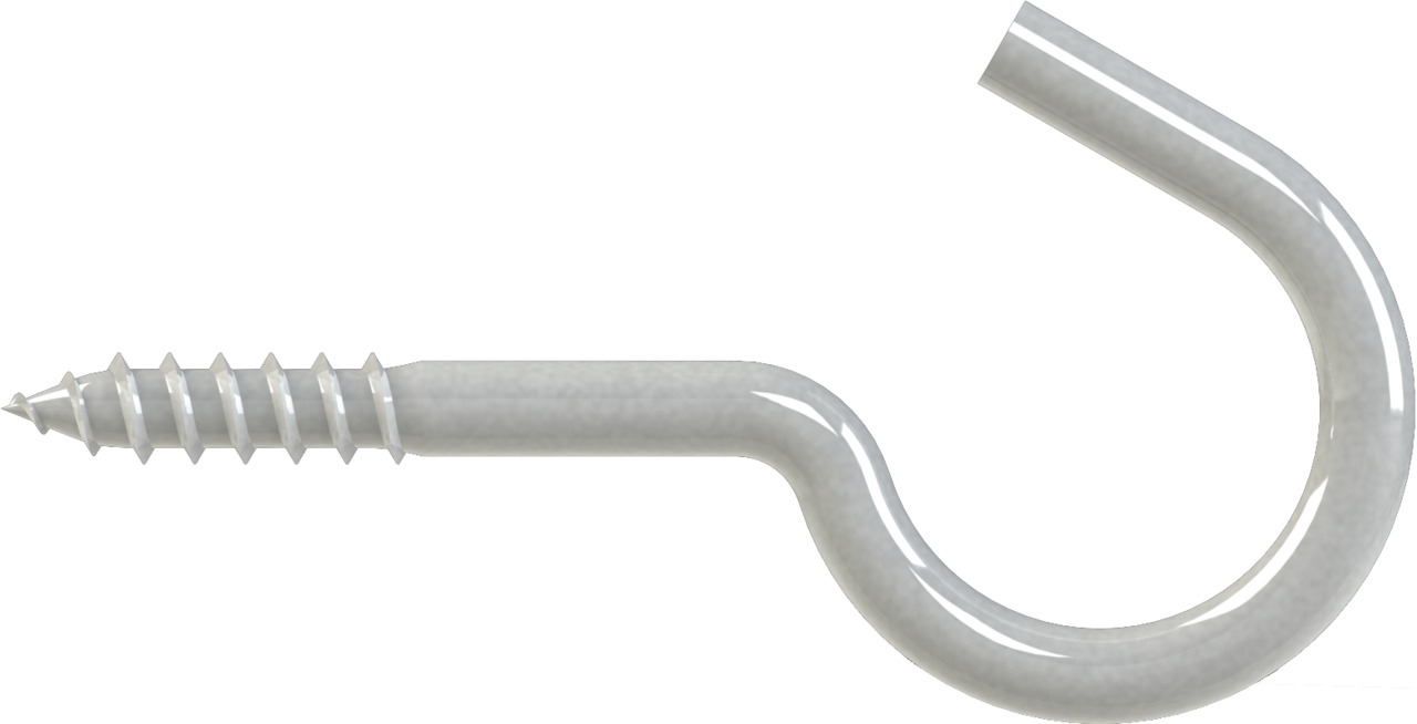 Gebogener Schraubhaken