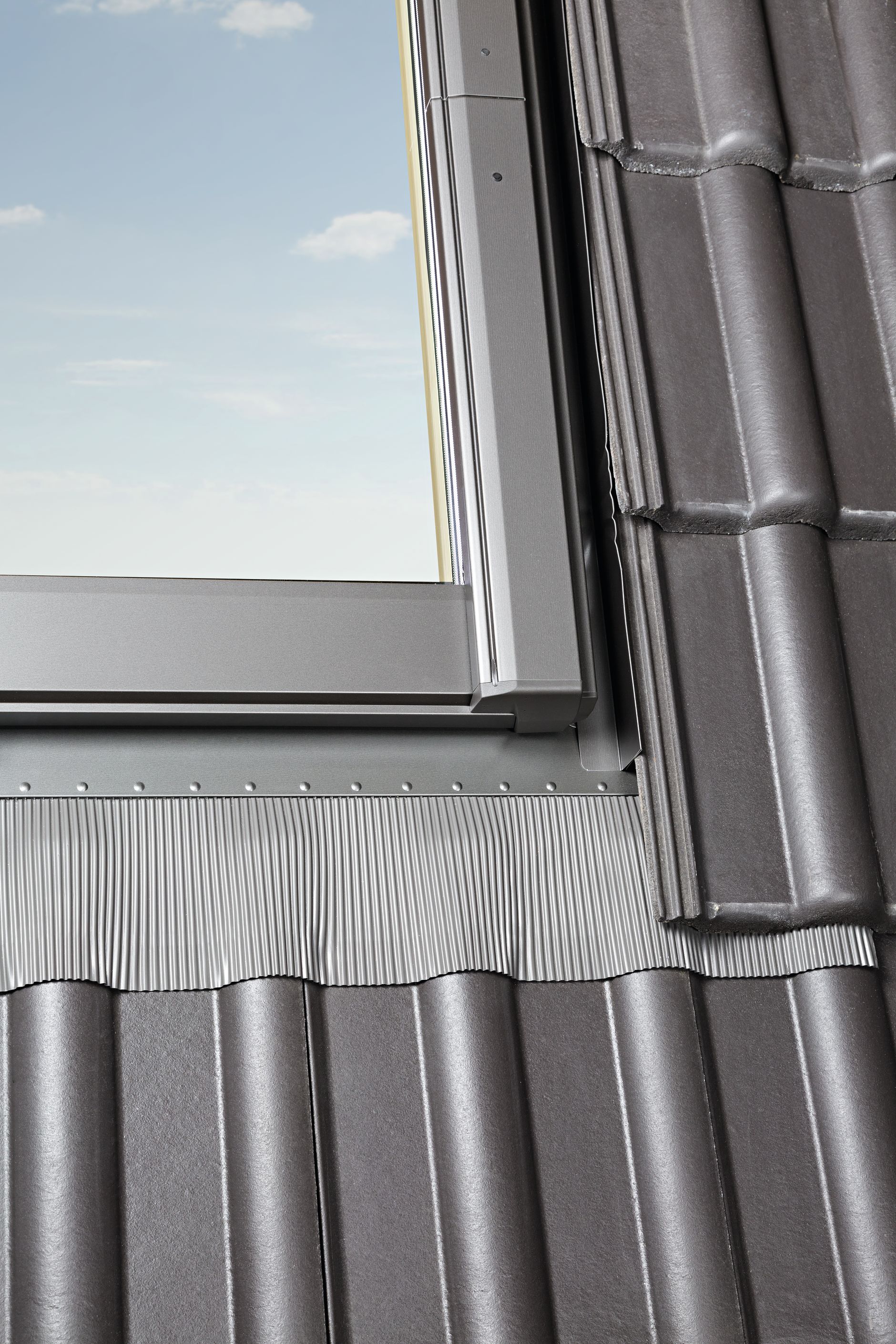 Eindeckr.Ziegel hoch/Welle