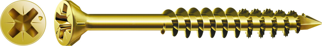 Glasleistenschraube Senkkopf