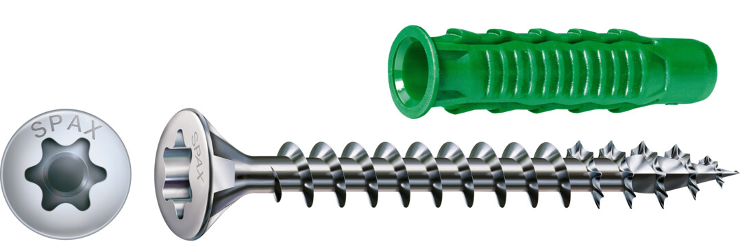 Universal Linsensenkkopf + Dübel