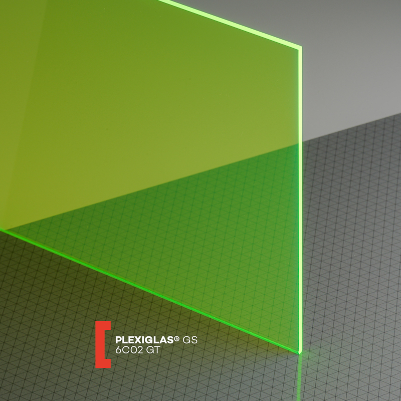 PLEXIGLAS® GS fluoresz. Massivplatte