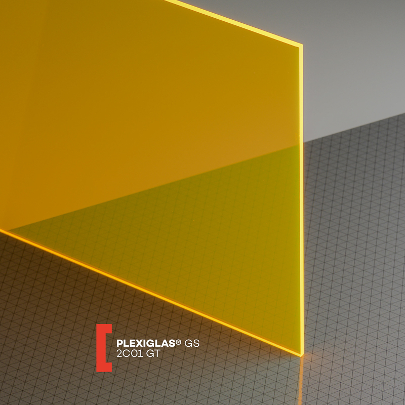 PLEXIGLAS® GS fluoresz. Massivplatte