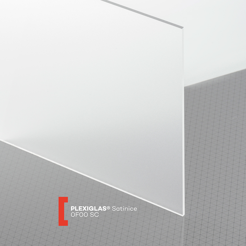 PLEXIGLAS® GS Satinice Massivplatte