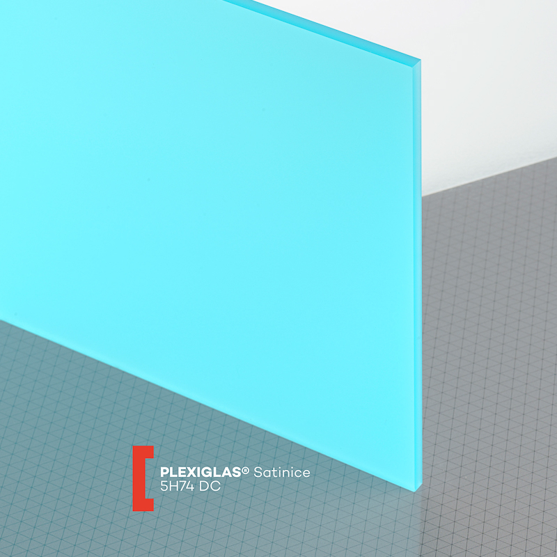 PLEXIGLAS® GS Satinice Massivplatte