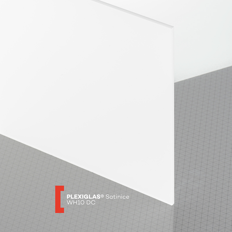 PLEXIGLAS® GS Satinice Massivplatte