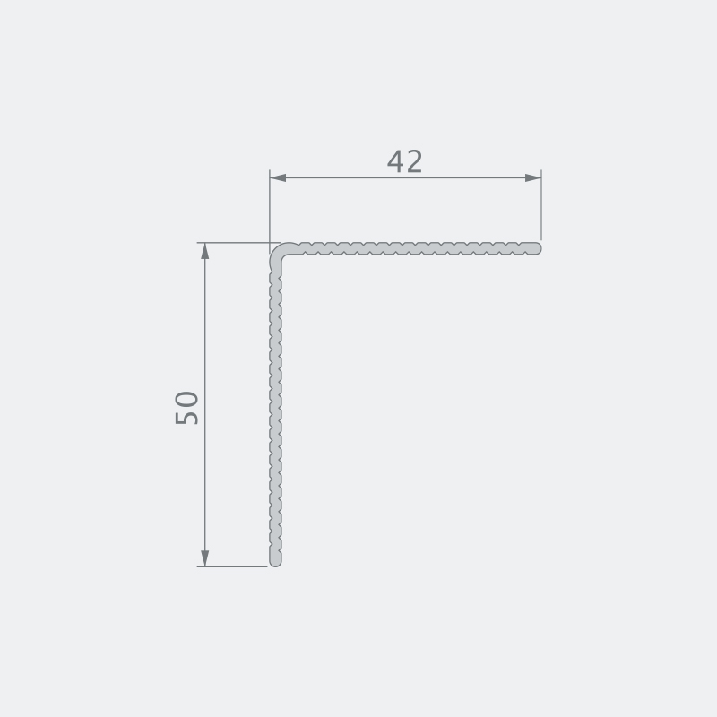 Twinson Alu Rand-/Abschlussprofil 9518