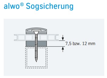 ALWO Sogsicherung f. Vierkantrohr