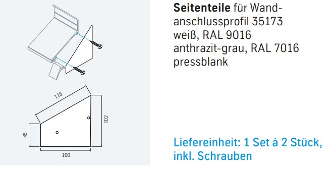 ALWO Wandanschl.-Seitent.-Set