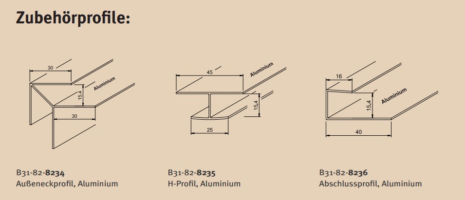 KömaPan Alu-H-Profil
