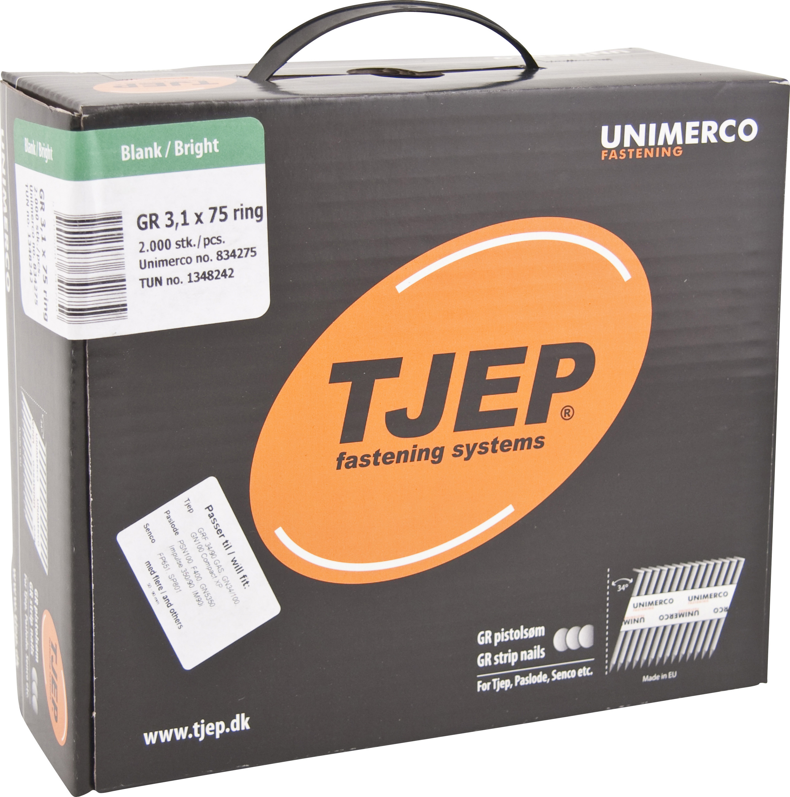 GR 34° Streifennägel