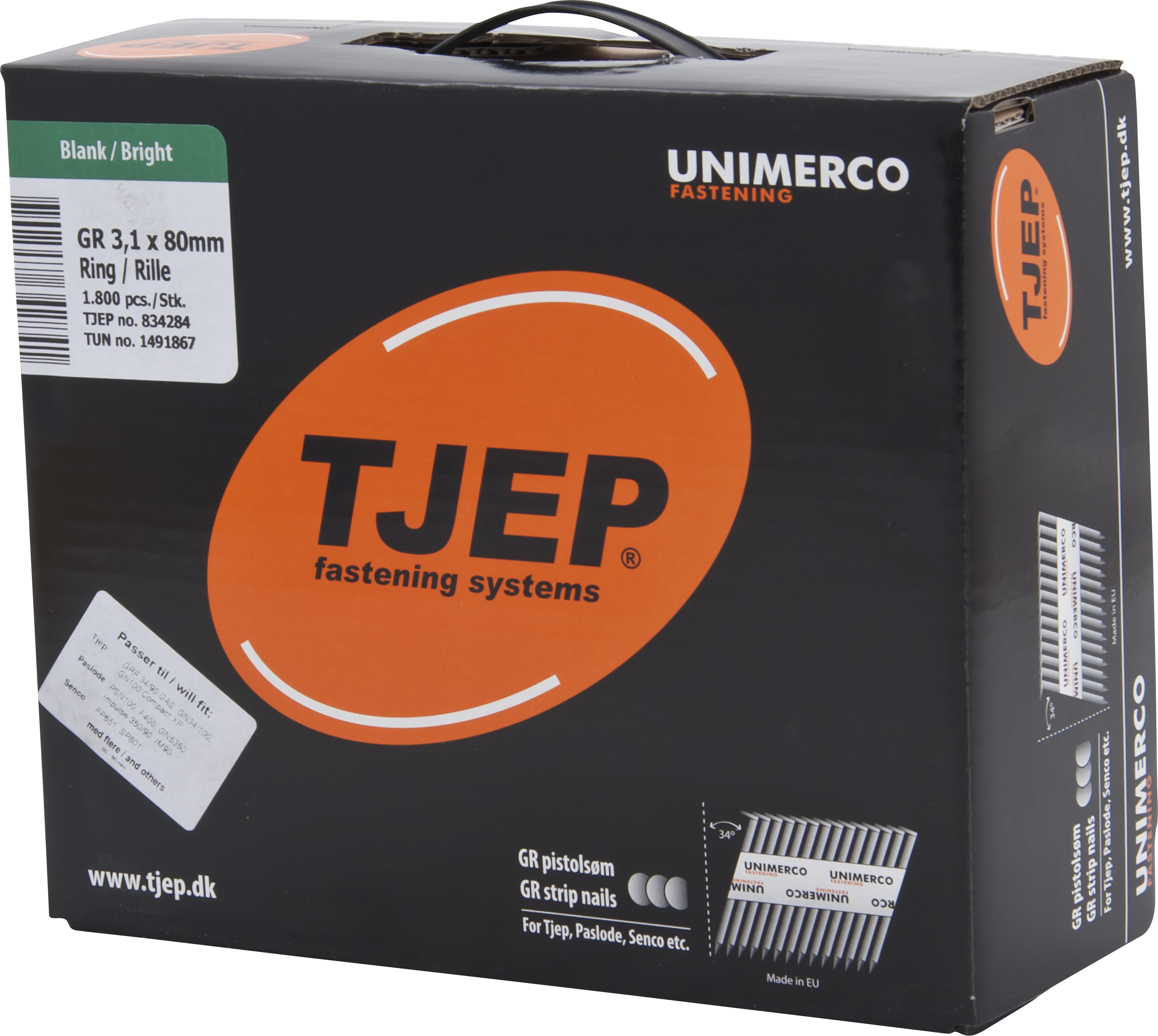 GR 34° Streifennägel