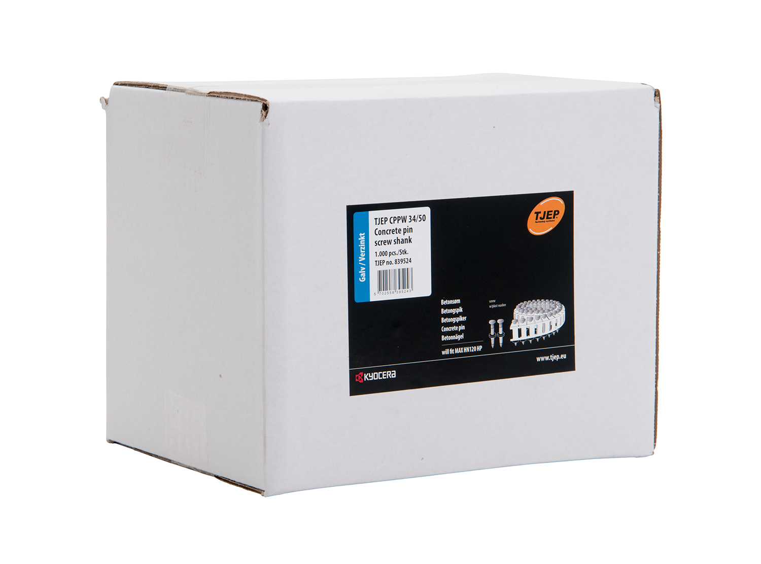 CPPW Stahl-/Beton-Drillnägel, 0°