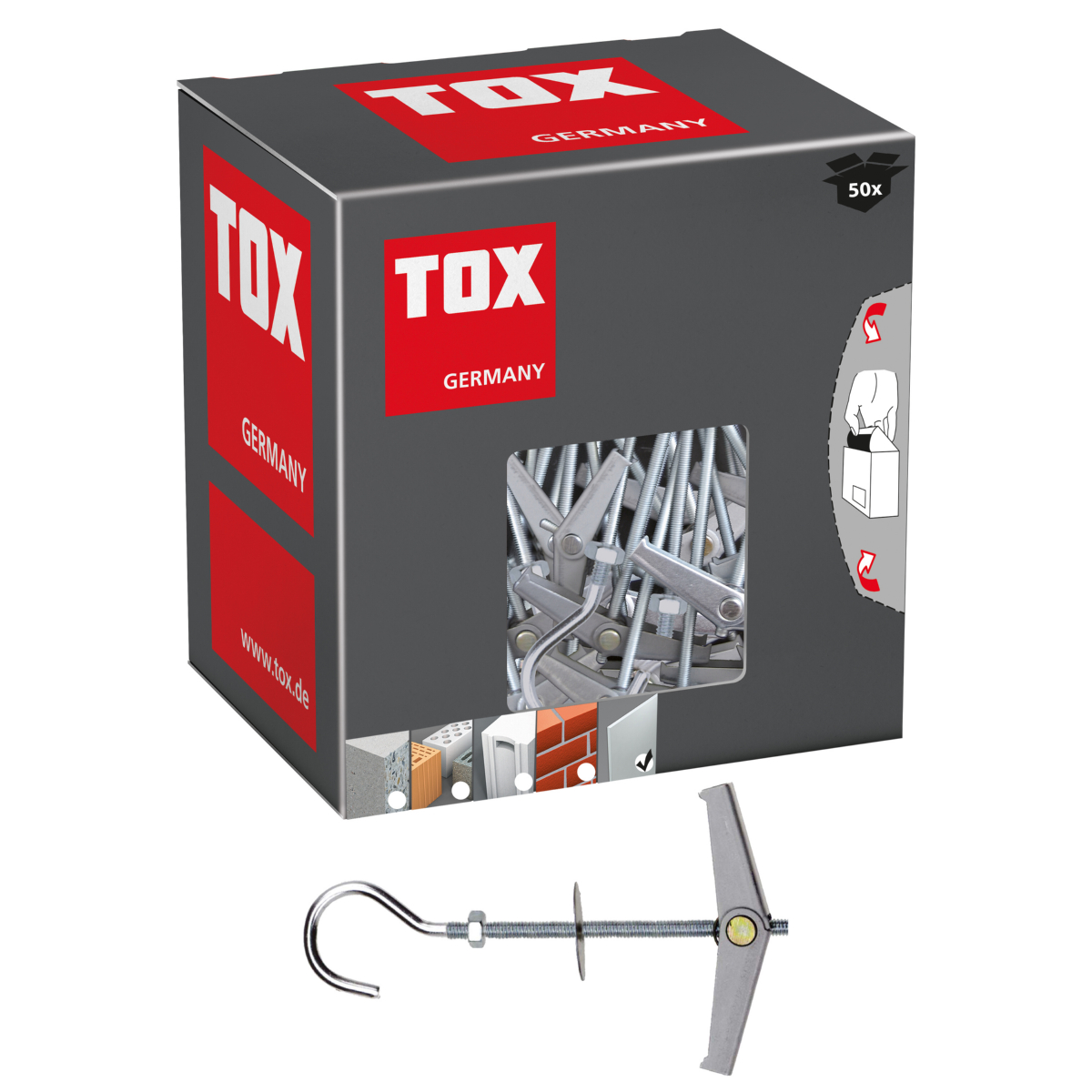 Federklapp-Hakendübel