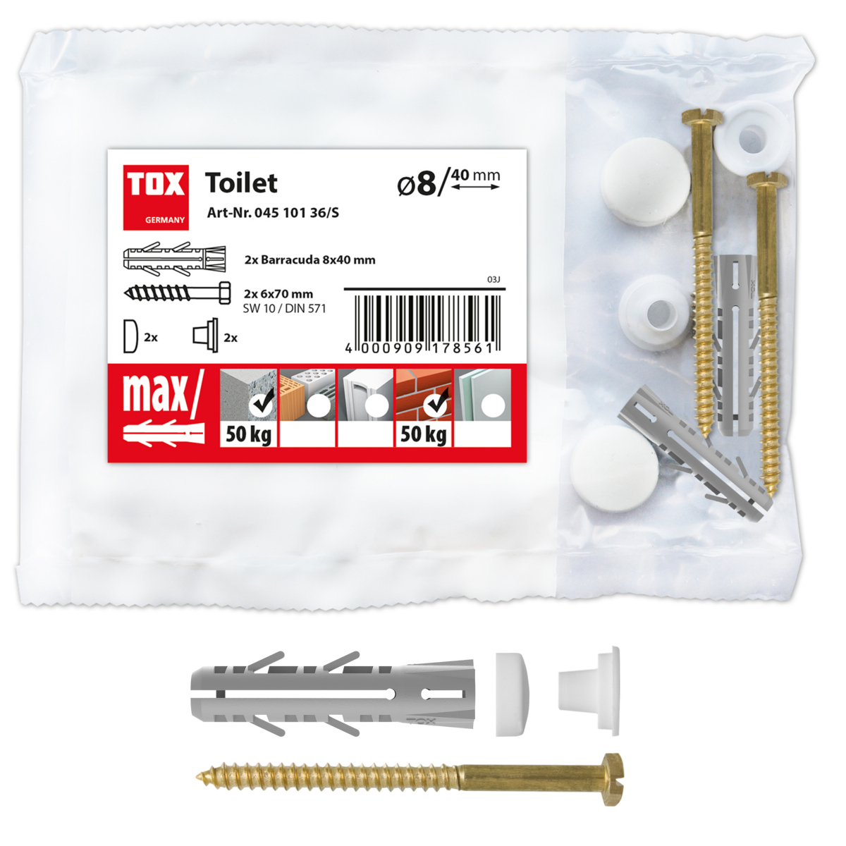 Stand-WC-Befestigung