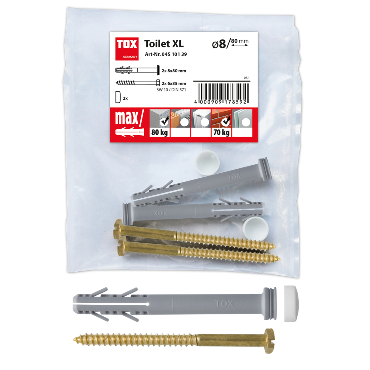 Stand-WC-Befestigung