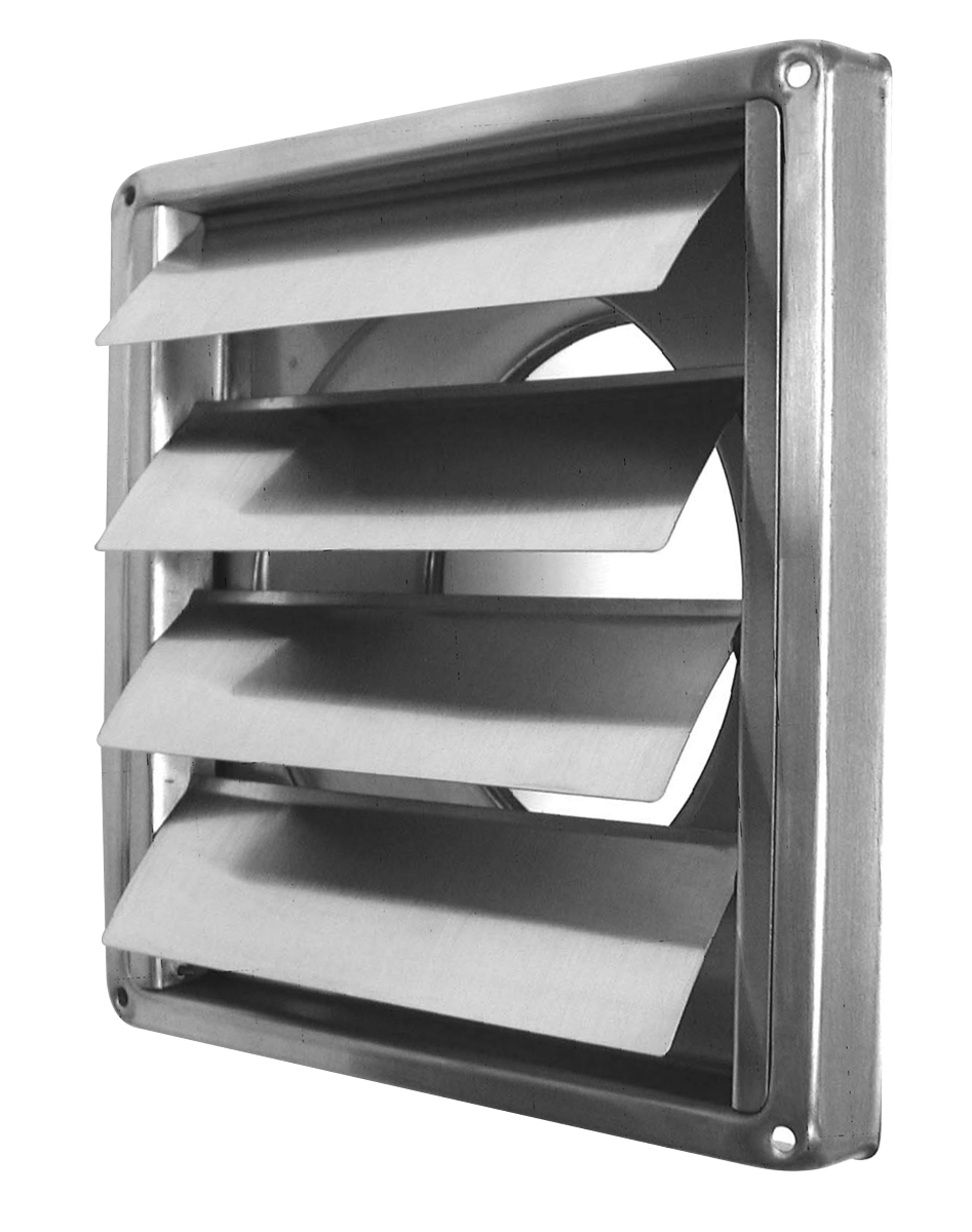 Außenverschlussklappe V2A gebürst.