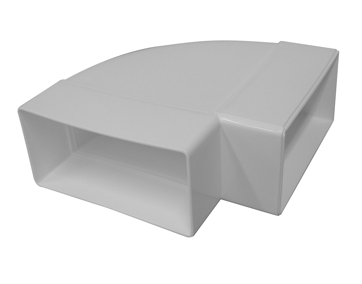 Flachkanal-Bogen waager. 90°