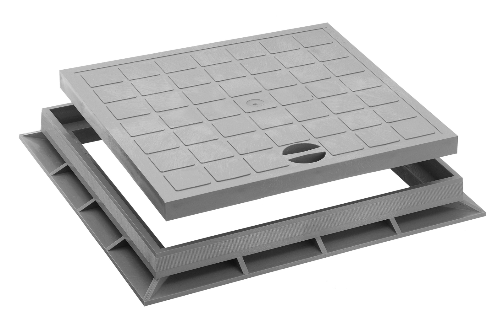 Schachtabdeckung m. Rahmen