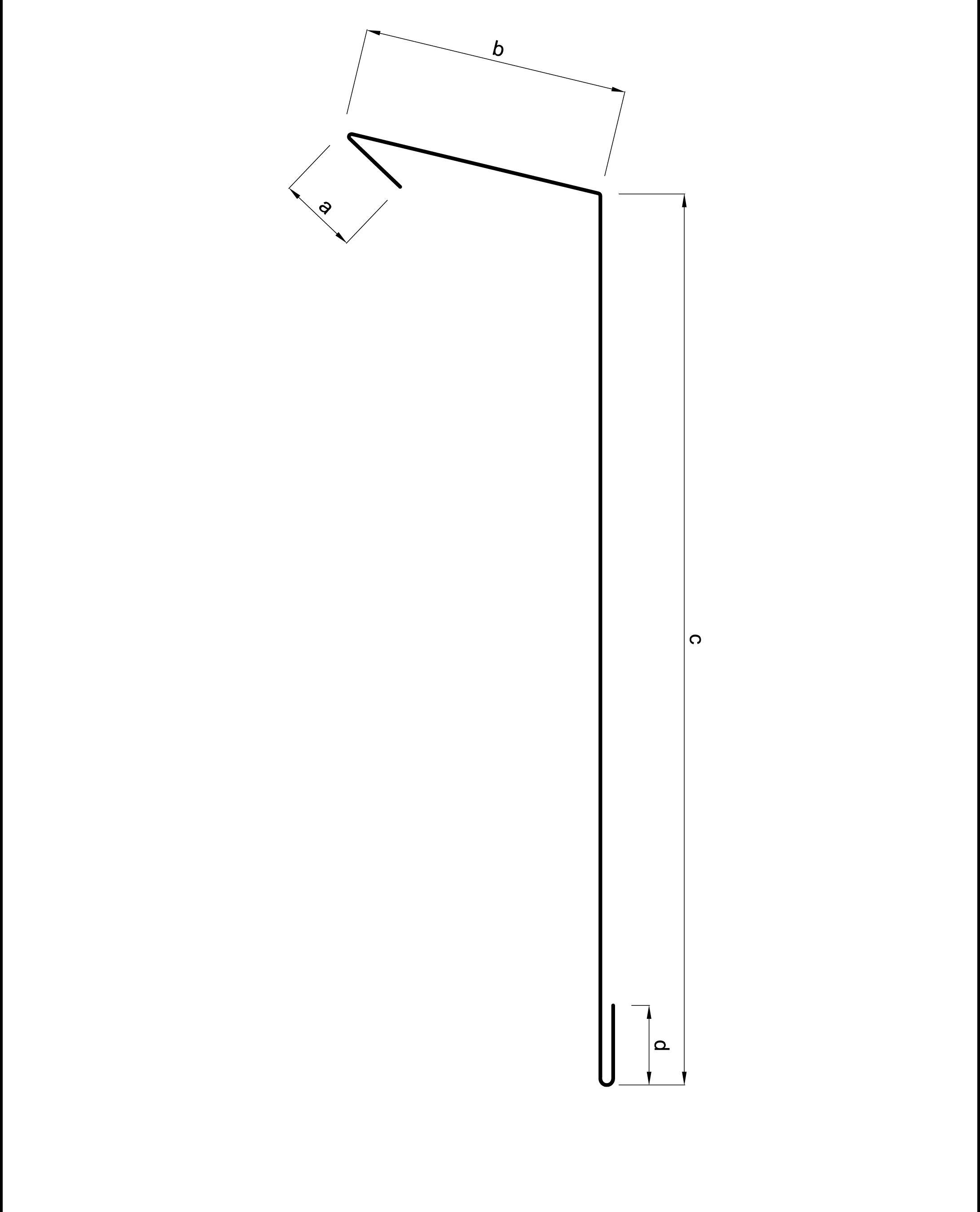 Traufstreifen mit Falz