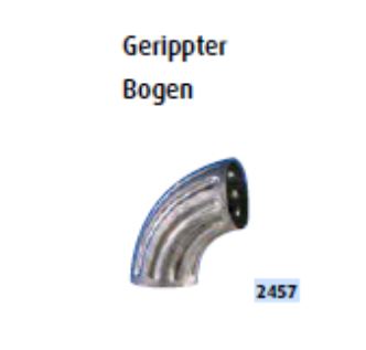 Fallrohrogen (gerippt)