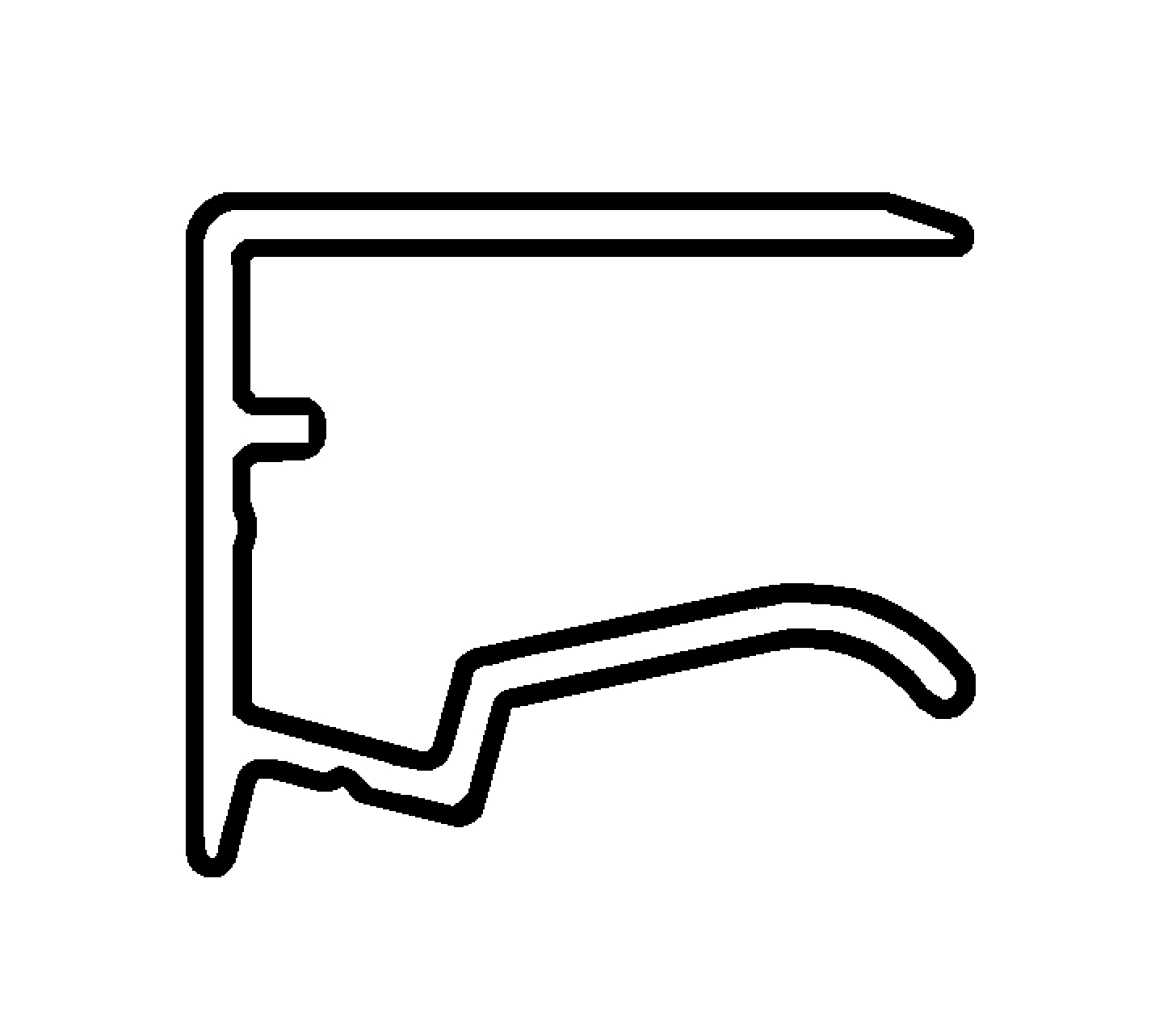 Alu-Tropfkantenprofil T16