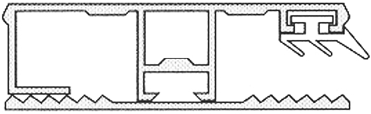 Alu-Stegrandprofil 8/10